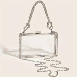 CLEAR ACRYLIC BAG (silver)